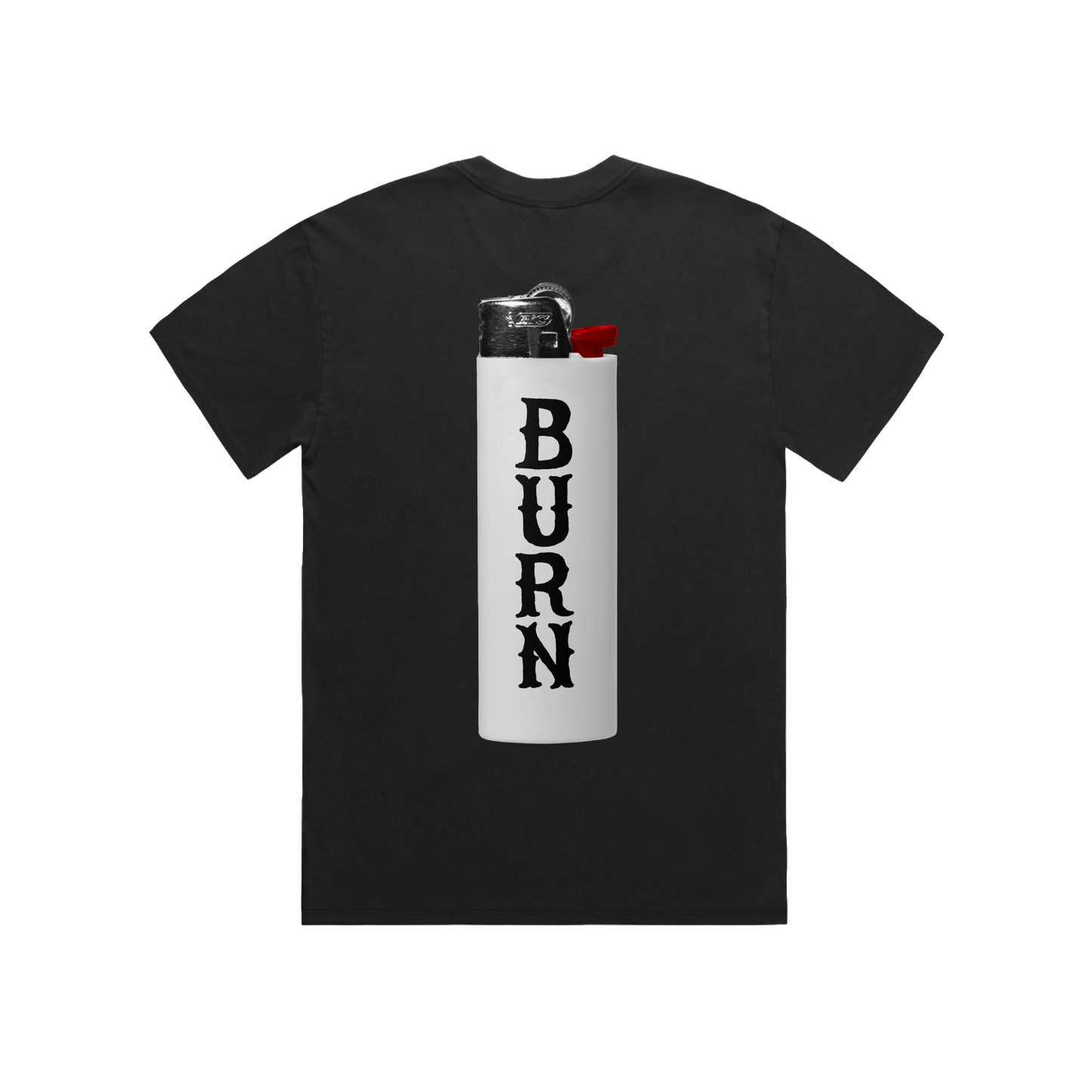 burn - white lighter tee