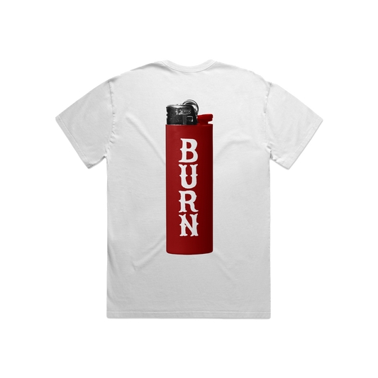 burn - red lighter tee